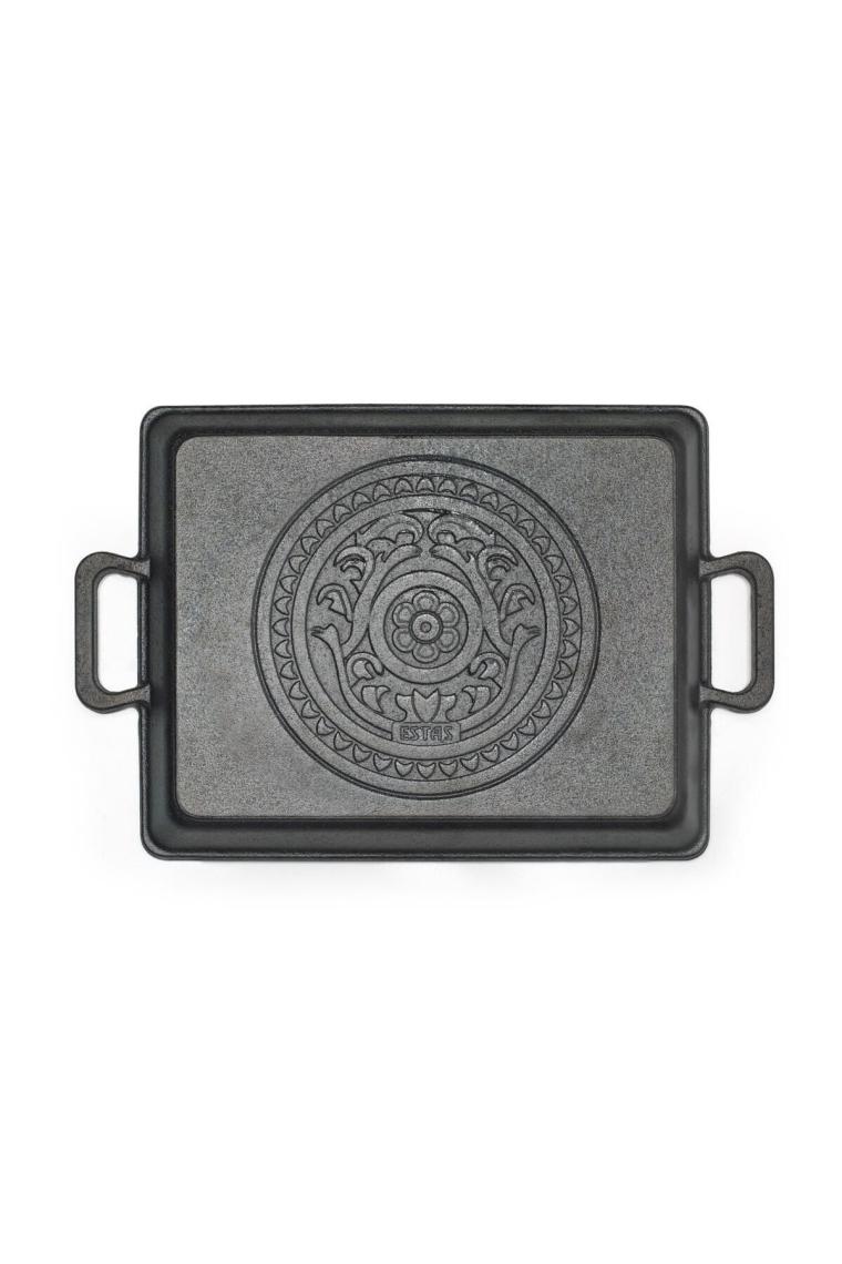 Demir Döküm Kaplamasız Izgara Tava 26x32 Mühürleme Tavası %100 Yerli Üretim