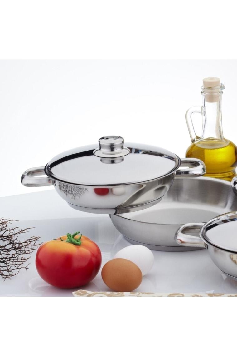Omlet Set 6 Parça (çelik Kapaklı)
