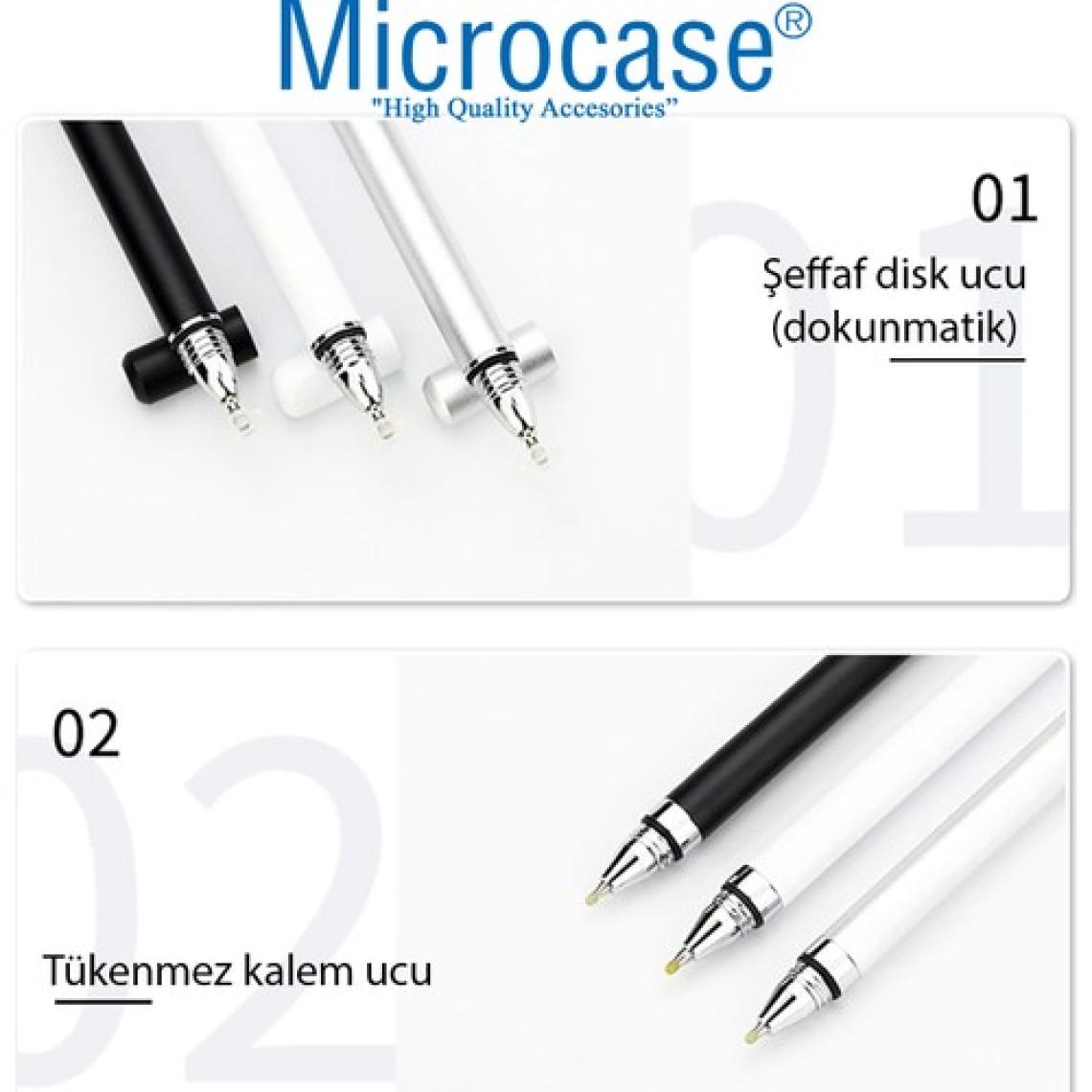 Microcase Universal Telefon Tablet iPad 2in1 Disk Uçlu Stylus Pen Dokunmatik Kalem - AL3463