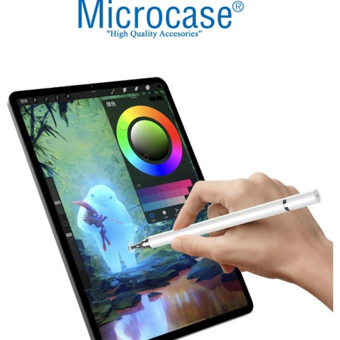 Microcase Universal Telefon Tablet iPad 2in1 Disk Uçlu Stylus Pen Dokunmatik Kalem - AL3463