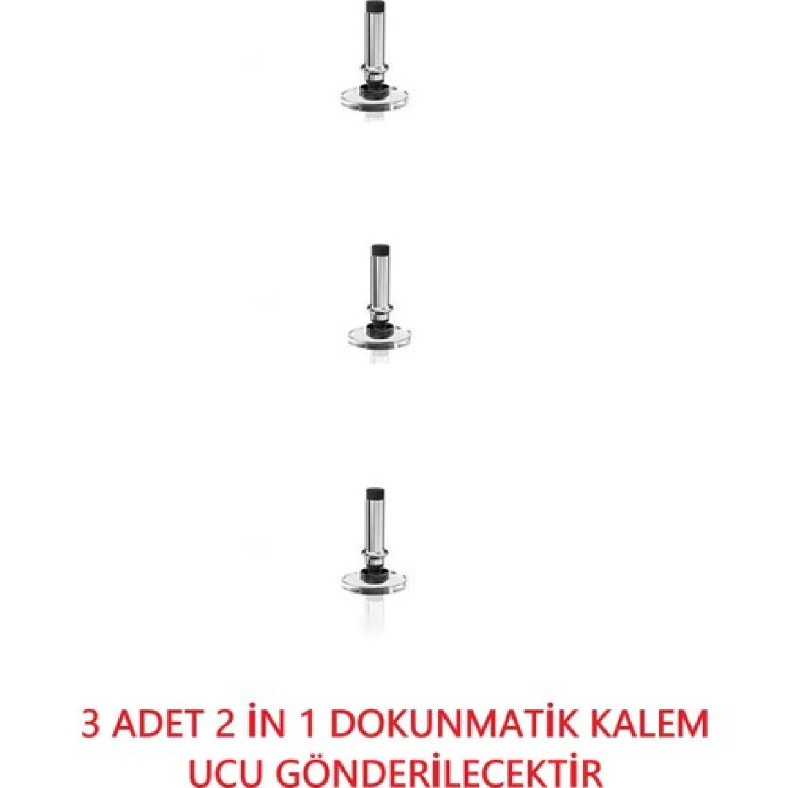 TEKNETSTORE 2 In 1 Dokunmatik Kalem Yedek Ucu Tablet Kalemi Çizim & Yazı Kalemi Yedek Uç