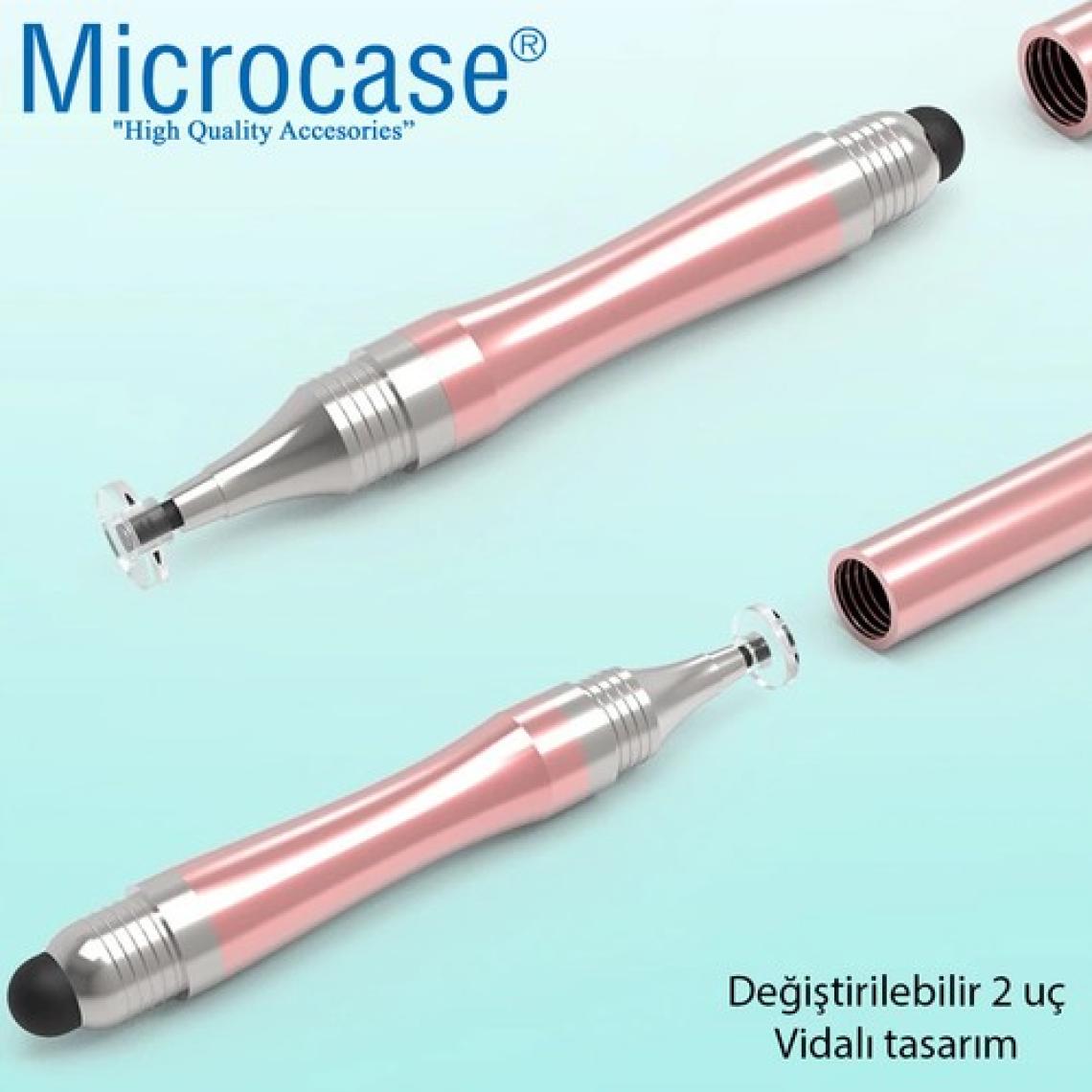 Microcase Universal Telefon Tablet iPad 2in1 Disk Uçlu Stylus Pen Dokunmatik Kalem - AL3464