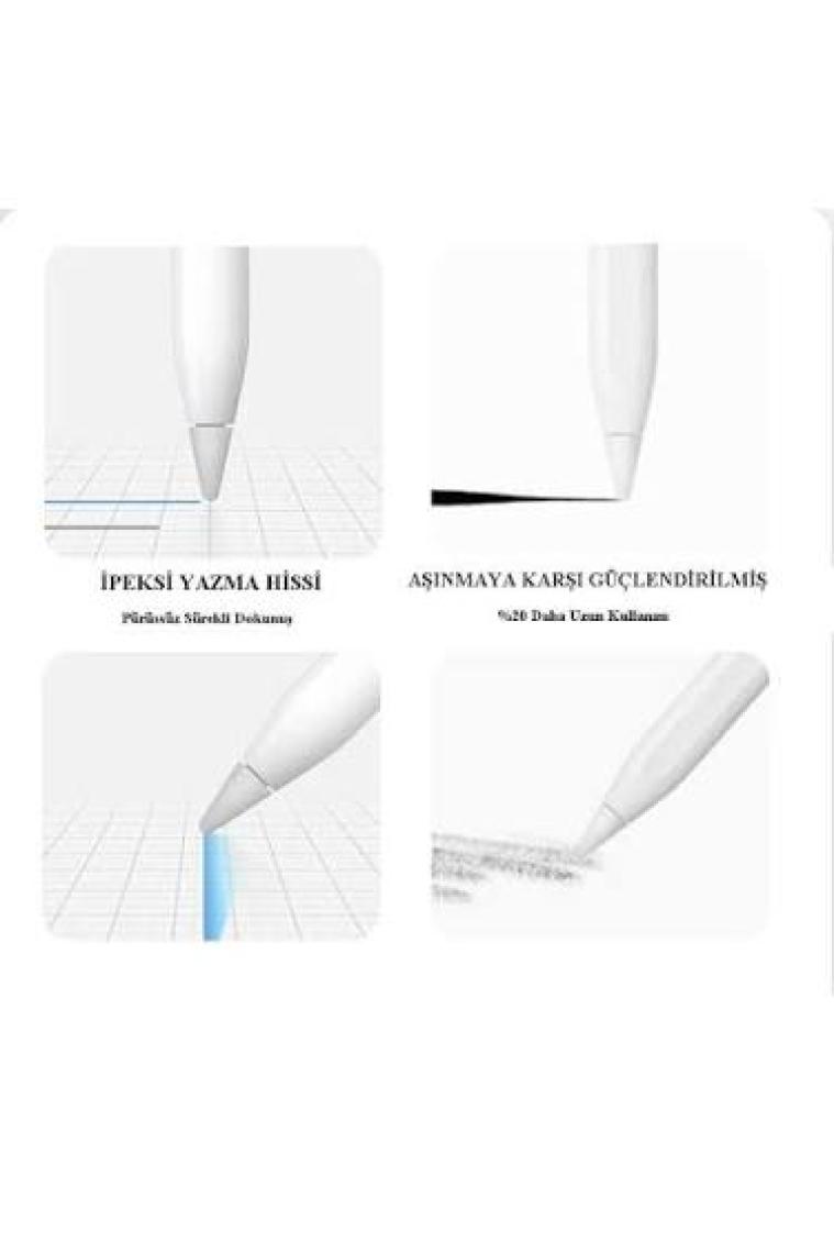 Loges Goojodoq Apple Pencil Uyumlu Stylus Uçları - 4'lü Paket Stylus Kalem Ucu Apple Pen 1. ve 2. Nesil