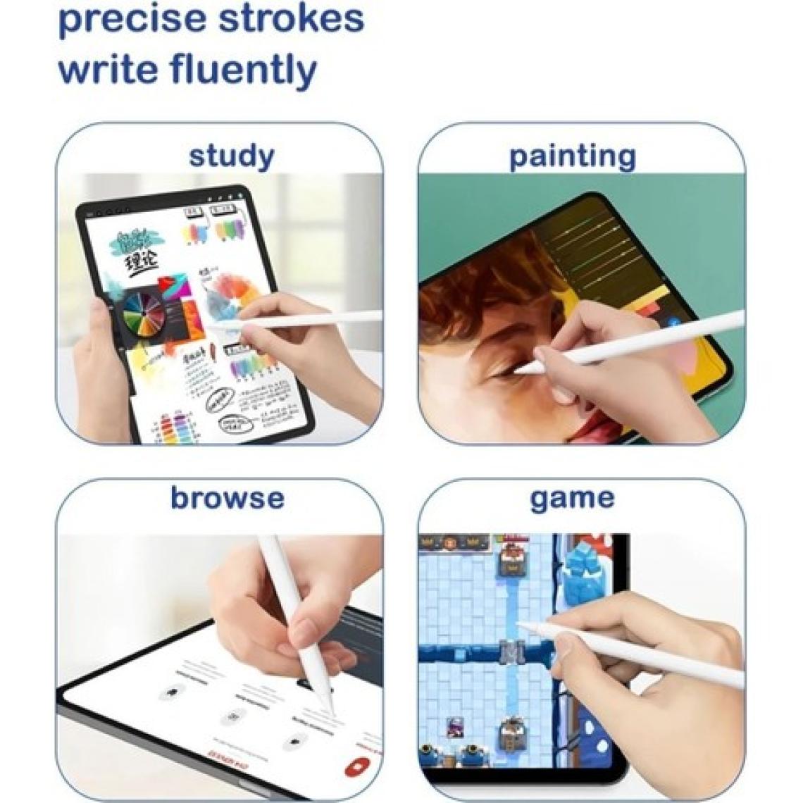 TEKNETSTORE Ipad 10. Nesil/pro 11/ıpad 12.9/mini 6 Uyumlu Avuç Içi Algılamayan Eğimle Kalınlık Stylus Kalem