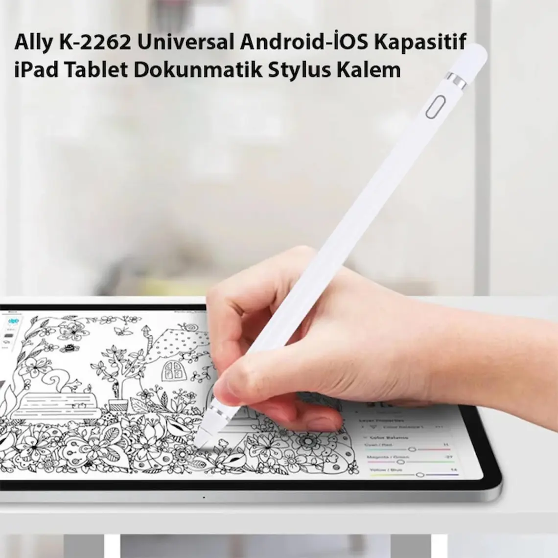 Miray Life Ally K-2262 Universal Android-Ios Kapasitif iPad Tablet Dokunmatik Stylus Kalem-(57 - EMY6588-6726