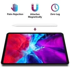 Fuchsia Apple iPad 10.2 Inç 7.8. Nesil Uyumlu Avuç Içi Algılamayan Eğimle Çizim Kalınlığı Değişen Stylus Kalem