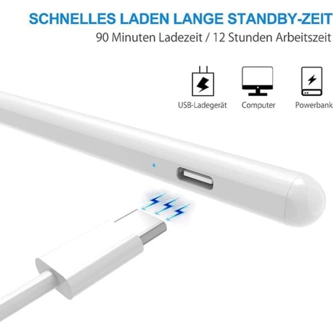 M.tk moveteck Apple Ipad Pro 11 Inç Uyumlu Pencil Stylus Palm Rejection Eğim Özellikli Çizim Kalemi Yazı Not Avuç Red