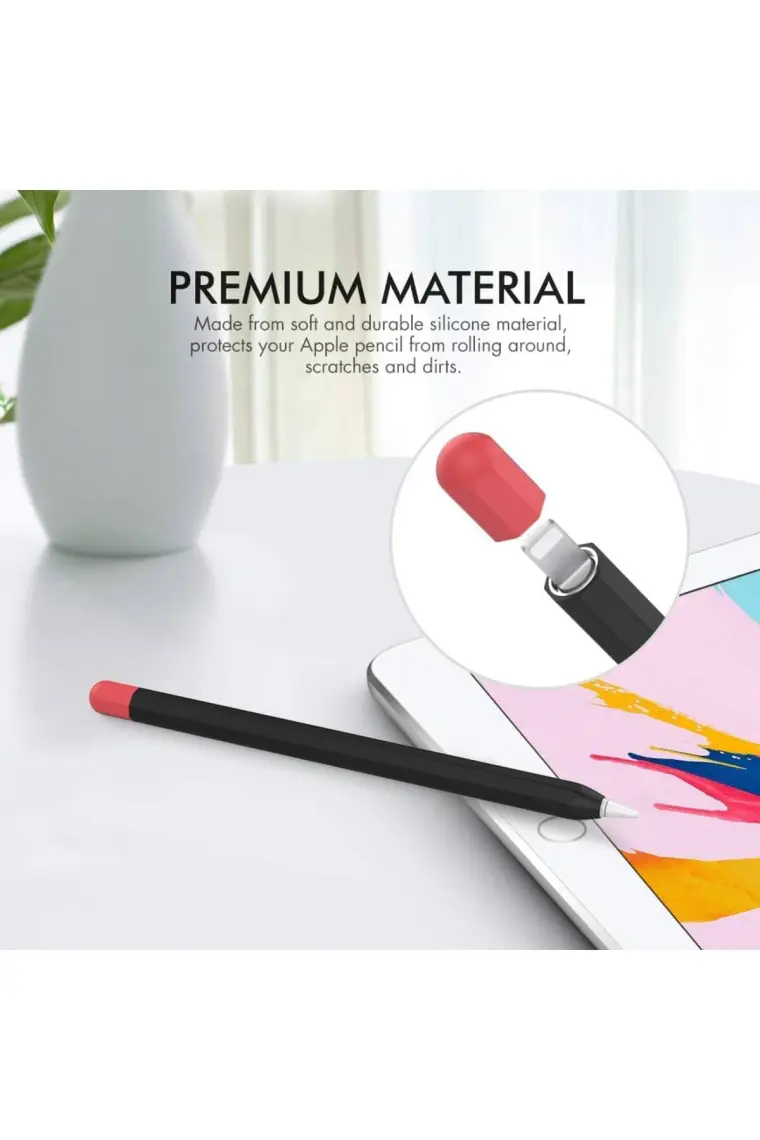 NovStrap Apple Pencil 2 Nesil Kılıf Apple Pencil 2 Silikon Koruma Kılıfı