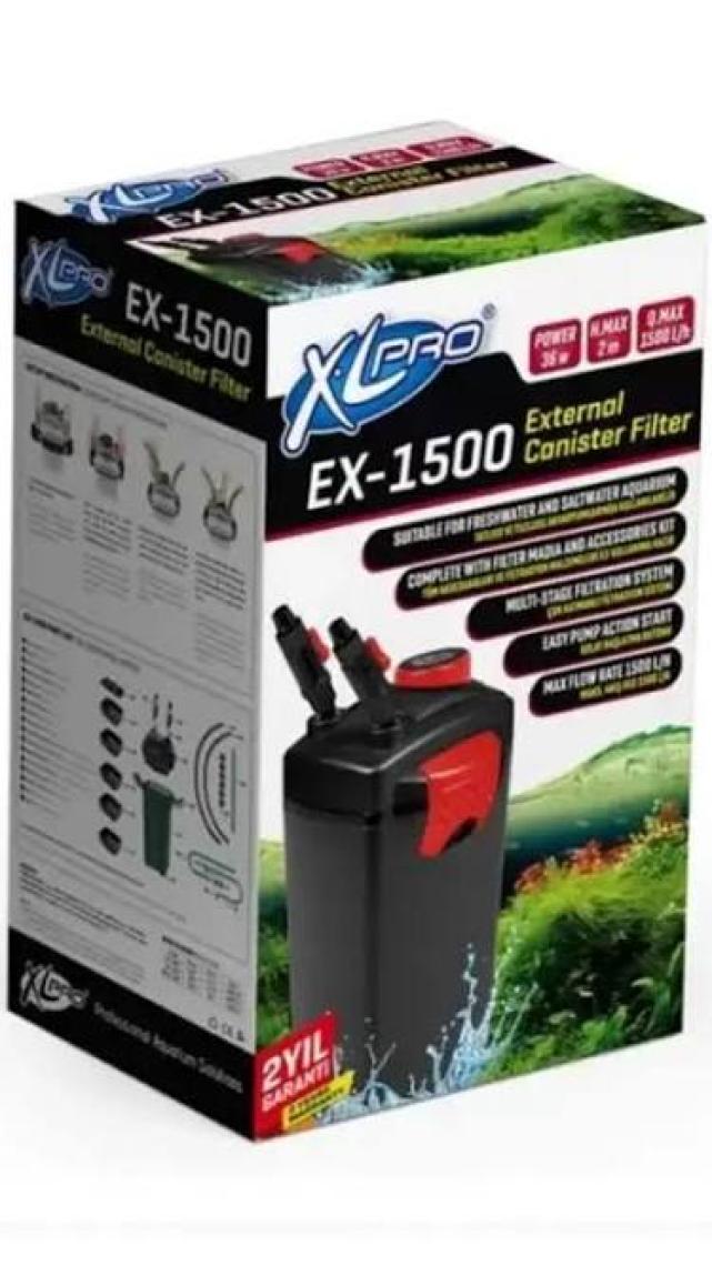 XL Pro Ex 1500 Dış Filtre 1500 LTS 36W Dolu