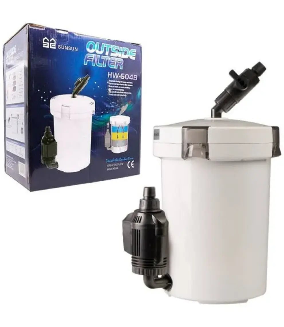 Sunsun HW-604B Akvaryum  Dış Filtre  Ultra Sessiz