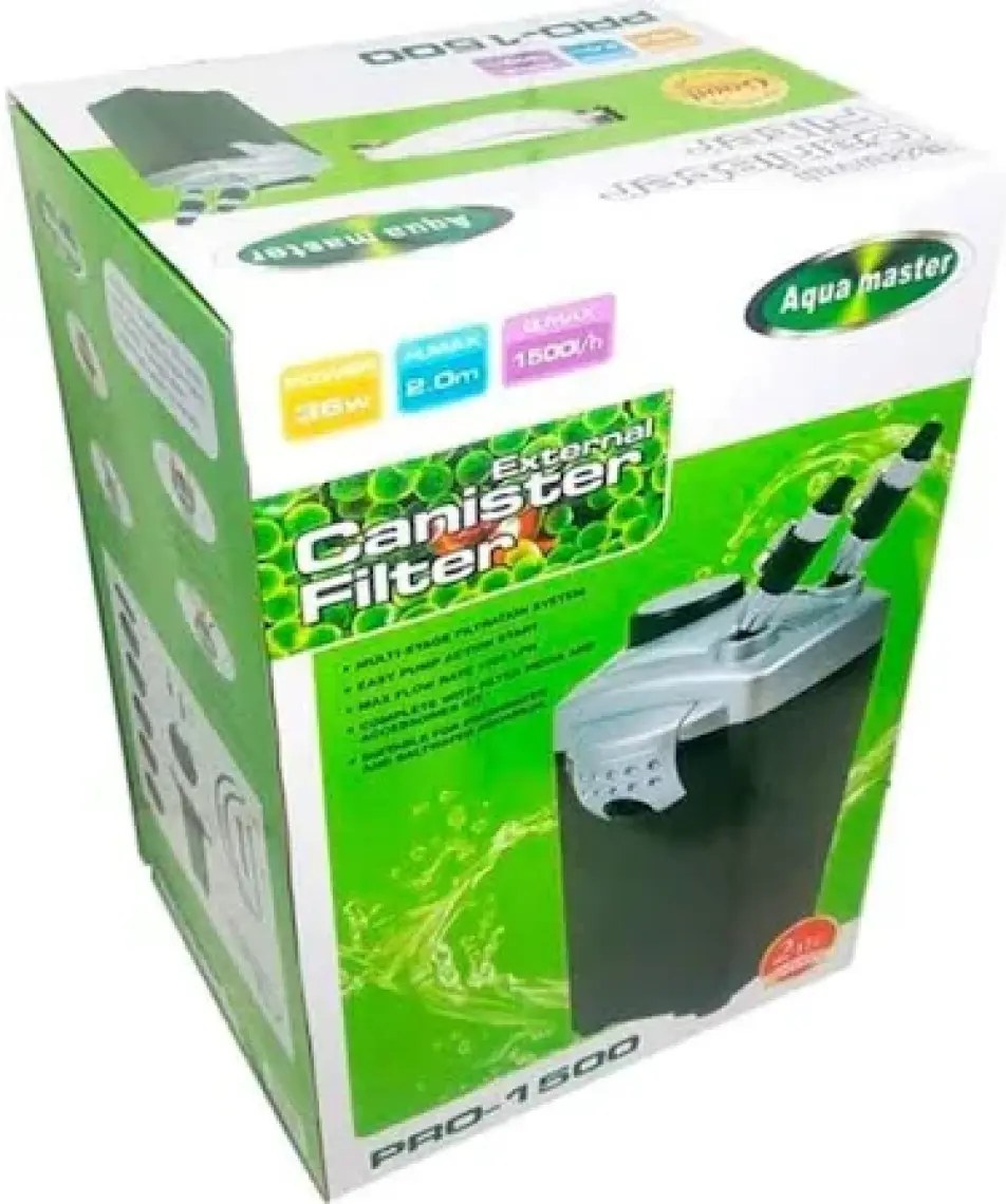 Aqua Master Dış Filitre 3 Sepet 1000 L/H PRO-1000