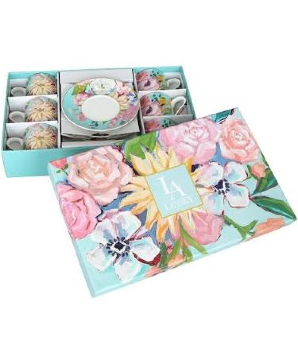 Peony Bone 6lı Kahve Fıncanı Setı