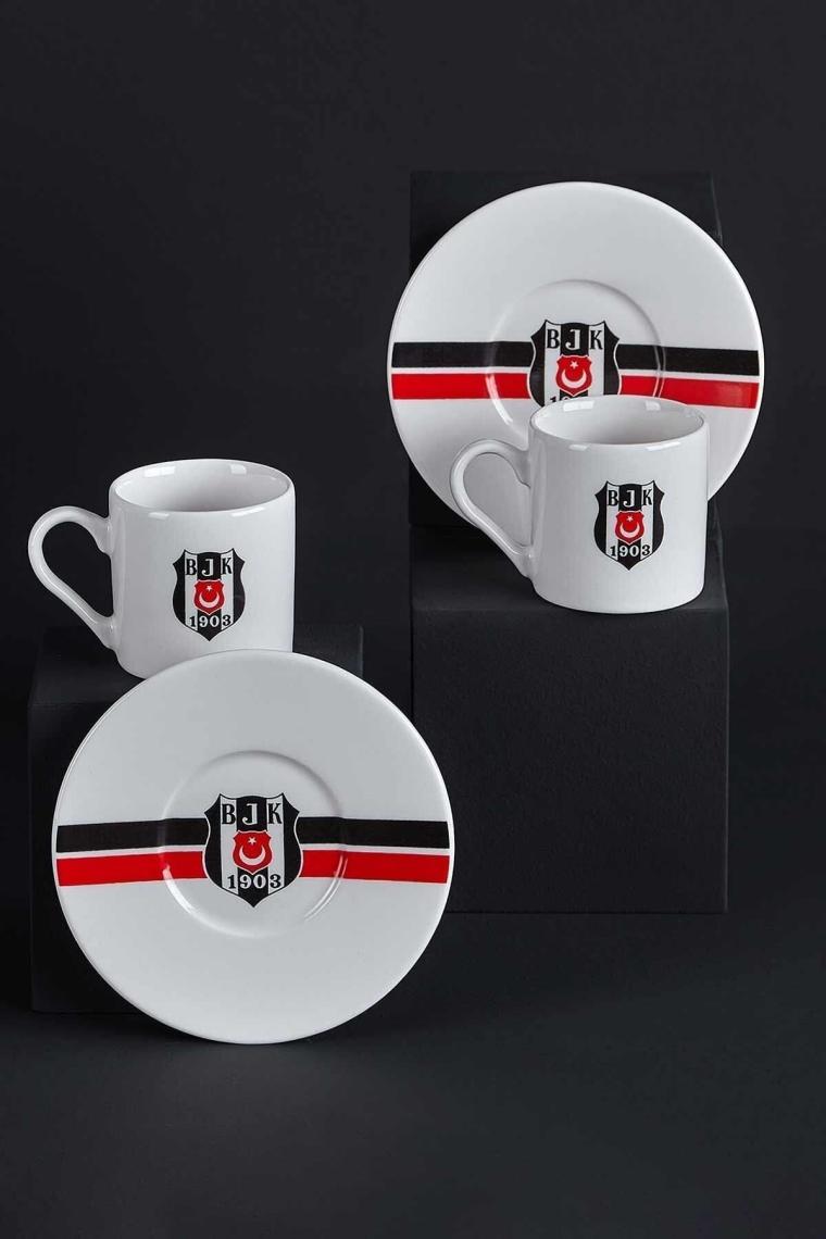 Beşiktaş Orijinal Lisanslı 2'Li Fincan Takımı