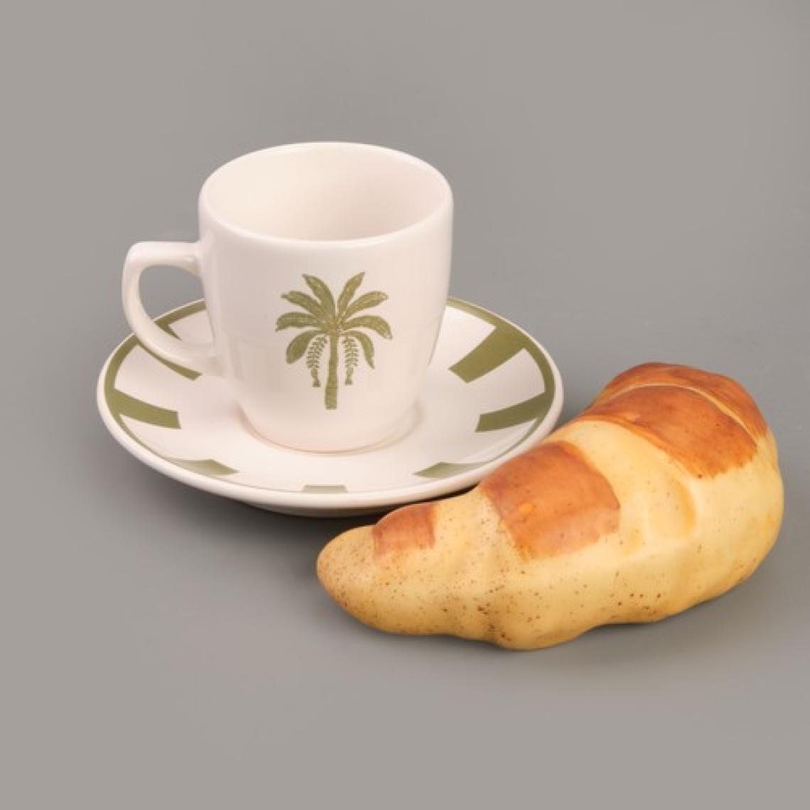Evidea Kitchen Palm 4 Parça Kahve Fincanı Takımı - Renkli - 90 ml
