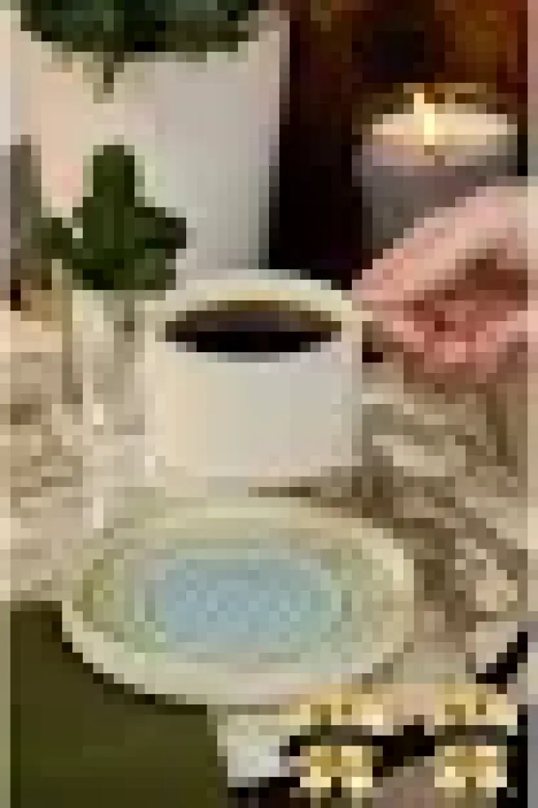 Heda Porselen Havin Porselen Çay Takımı 4 Parça 2 Kişilik