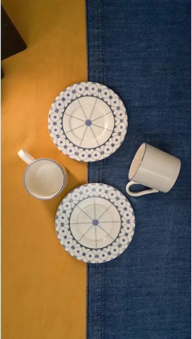 Yıldız 12 Parça 6 Kişilik Porselen Kahve Fincan Takımı