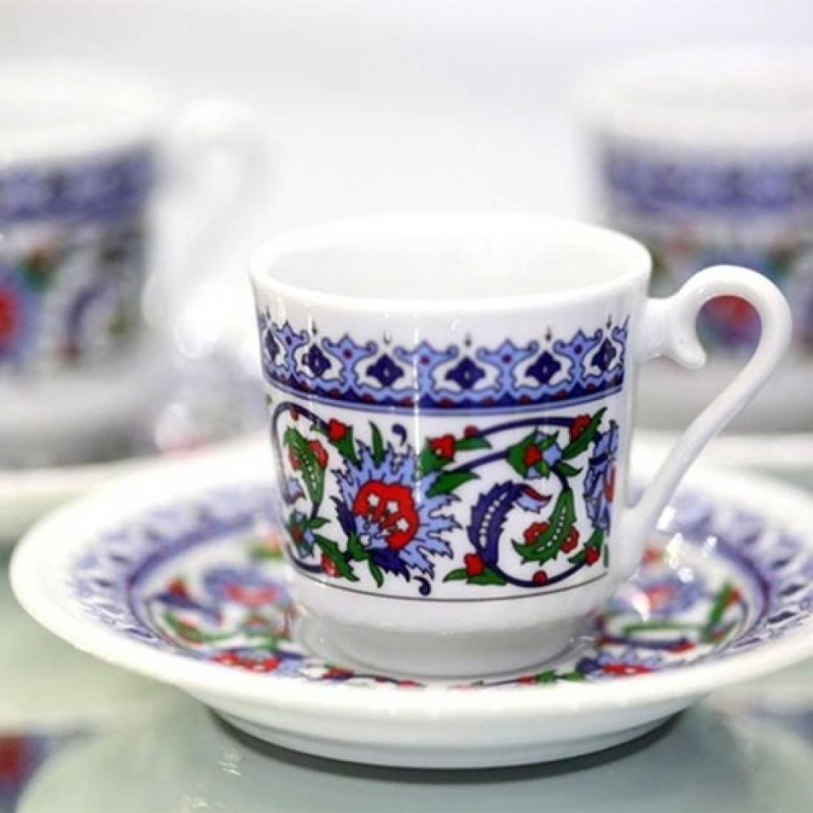 Kütahya Porselen Topkapı 6 Kişilik Kahve Fincan Takımı