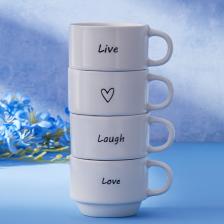 STD Lovely Laugh 4 Kişilik Espresso Kahve Seti 100 Ml Klasik