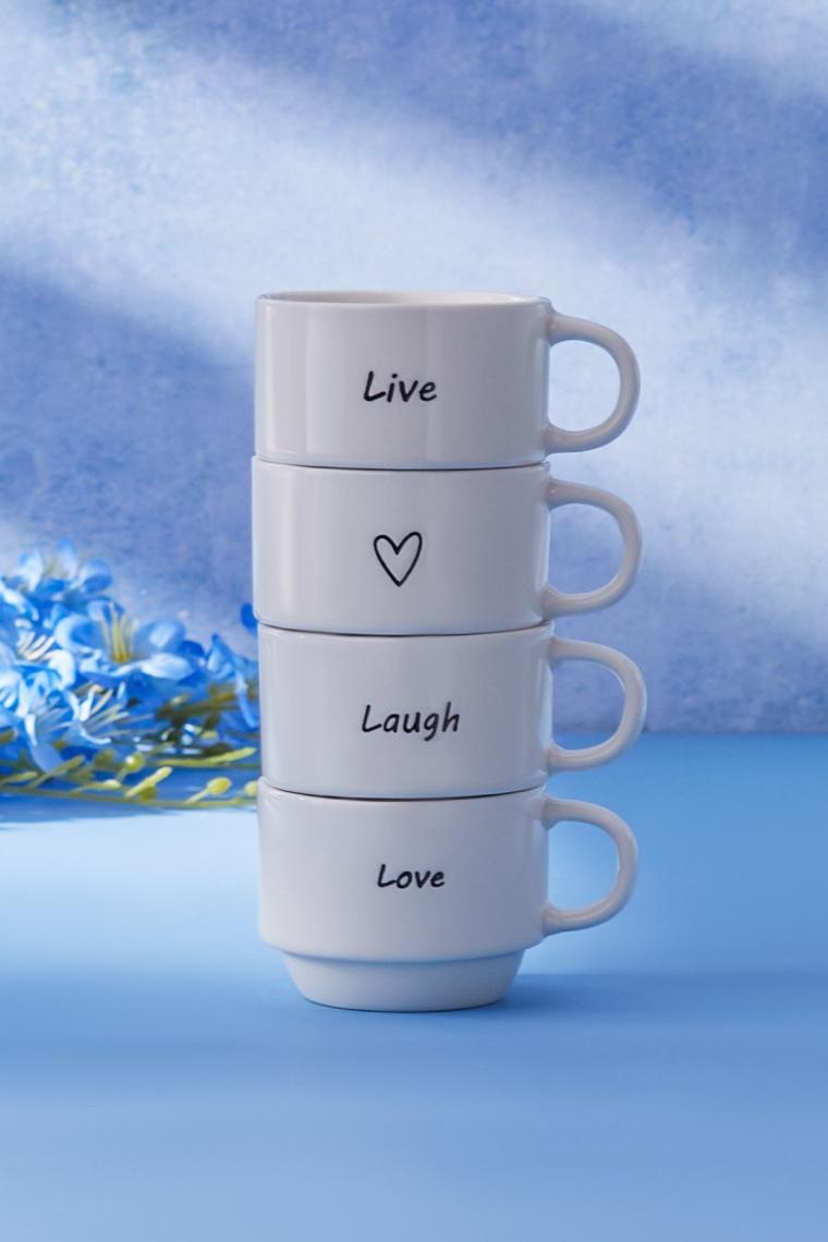 STD Lovely Laugh 4 Kişilik Espresso Kahve Seti 100 Ml Klasik