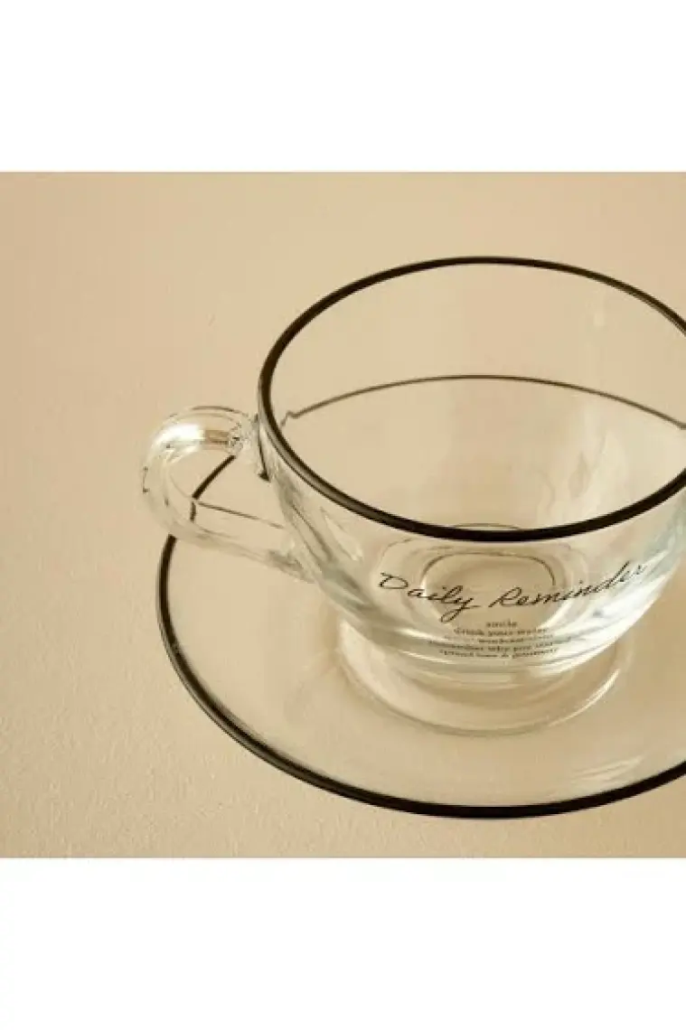 Bella Maison Daily Reminder 2'li Çay Fincan Seti Siyah (240 Cc)