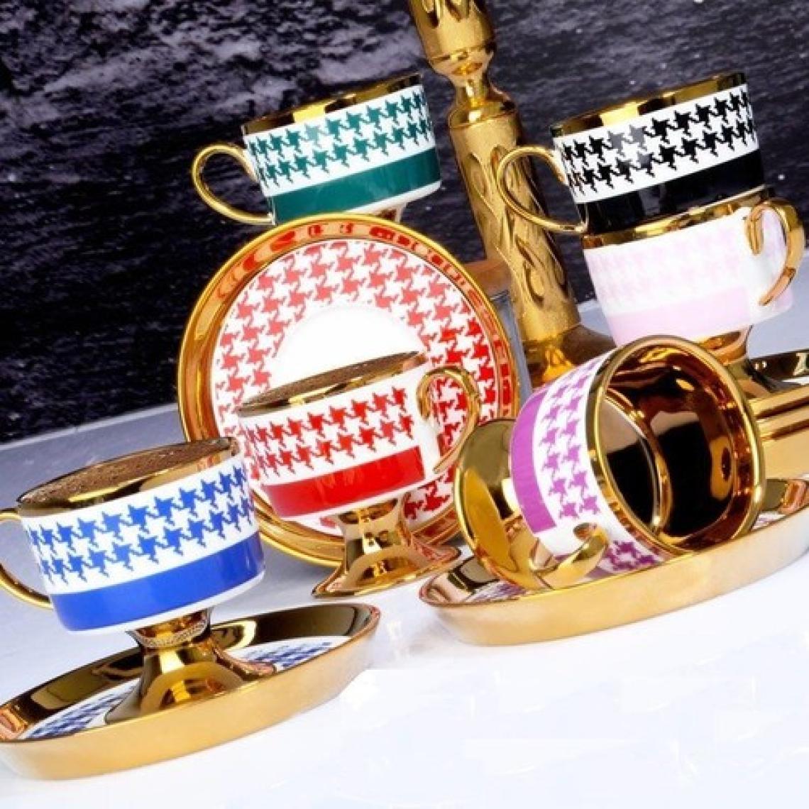 Kosova Juliet Porselen 6'Lı Ayaklı Fincan Takımı 90 Cc İst-141