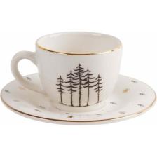 Porland Forest Tabaklı Kahve Fincanı 85CC