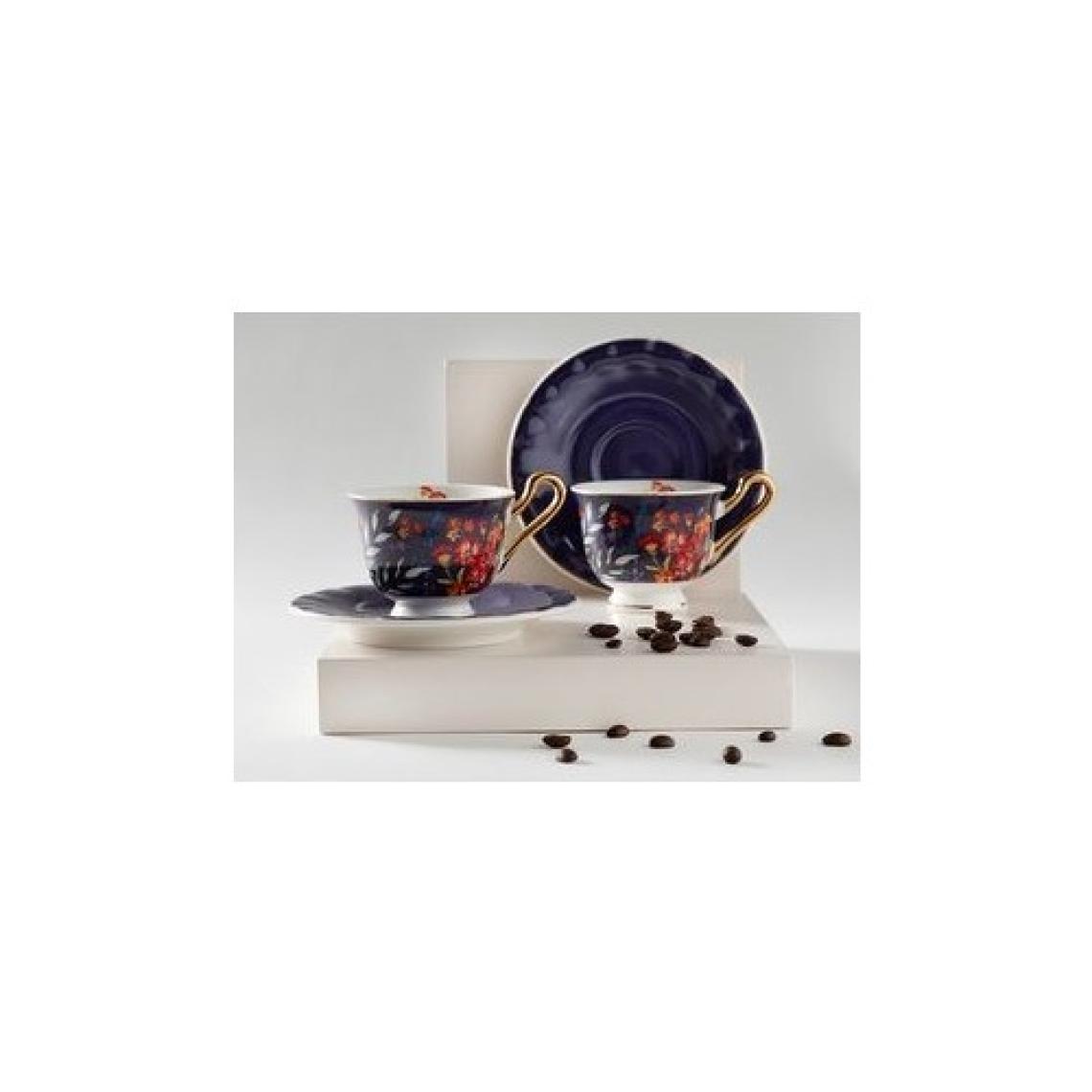 English Home Miranda New Bone China 4 Parça 2 Kişilik Kahve Fincan Takımı 90 ml Açık Sarı