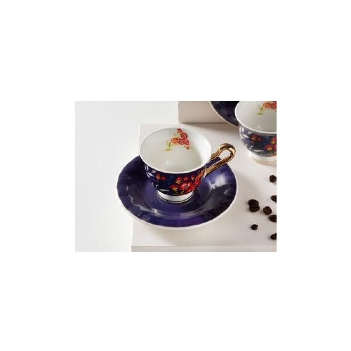 English Home Miranda New Bone China 4 Parça 2 Kişilik Kahve Fincan Takımı 90 ml Açık Sarı