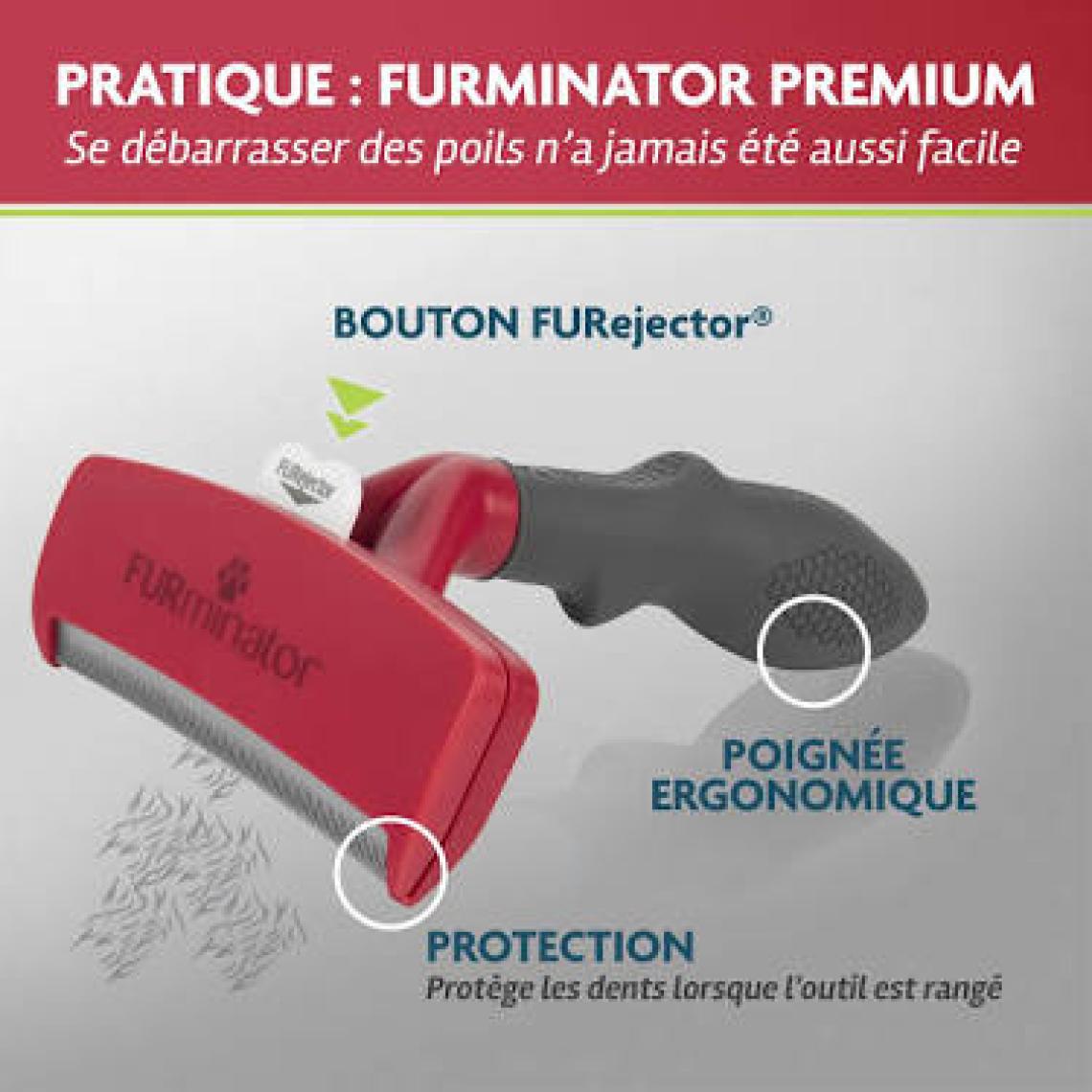 Furminator Short Hair Kısa Tüylü Köpek Tarağı Large