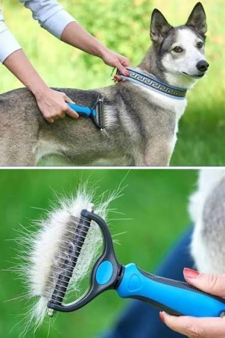 Nactumu Plastik Saplı Metal Kedi Köpek Bakım Kıtık Tüy Topak Açıcı Tarak