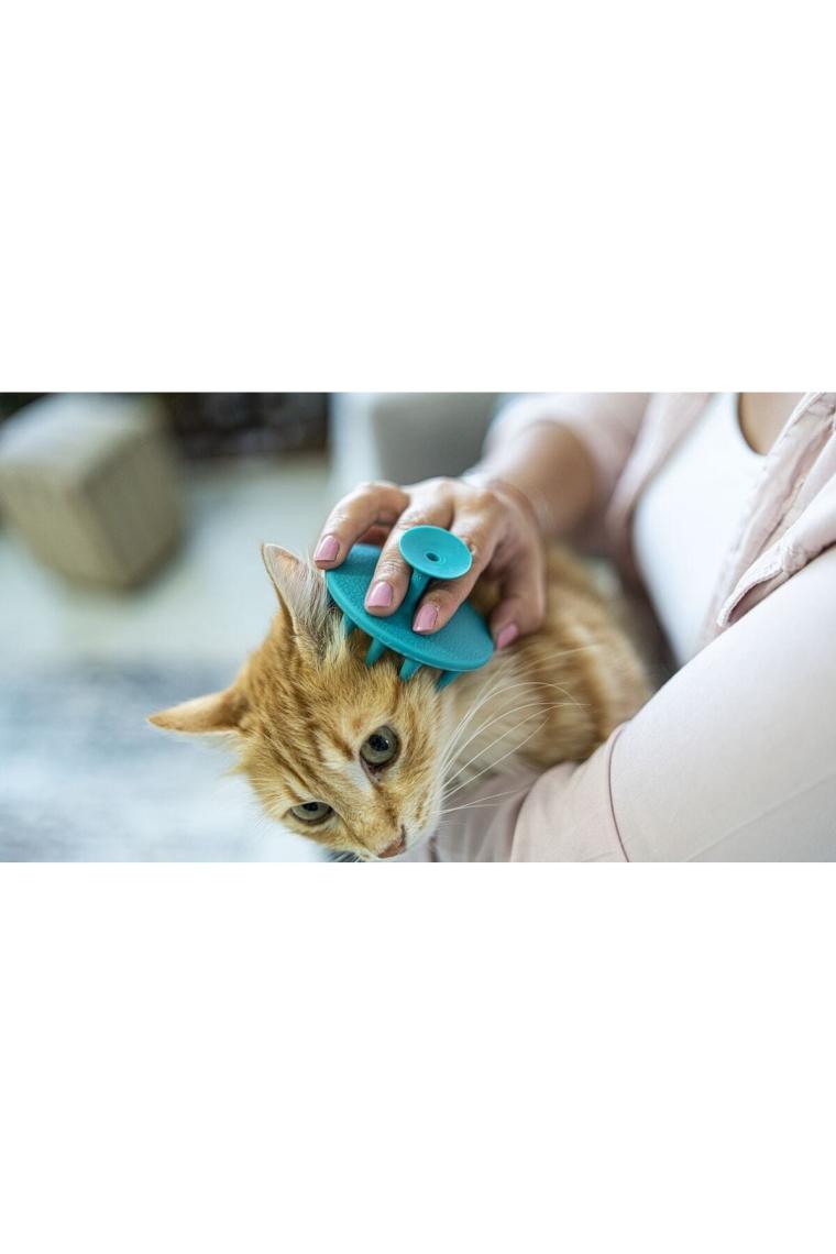Ata Home Yumuşak Silikon Uçlu Kedi Köpek Kaşıma Yıkama Fırçası Tarağı Vantuzlu