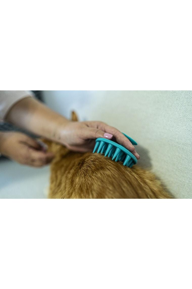 Ata Home Yumuşak Silikon Uçlu Kedi Köpek Kaşıma Yıkama Fırçası Tarağı Vantuzlu