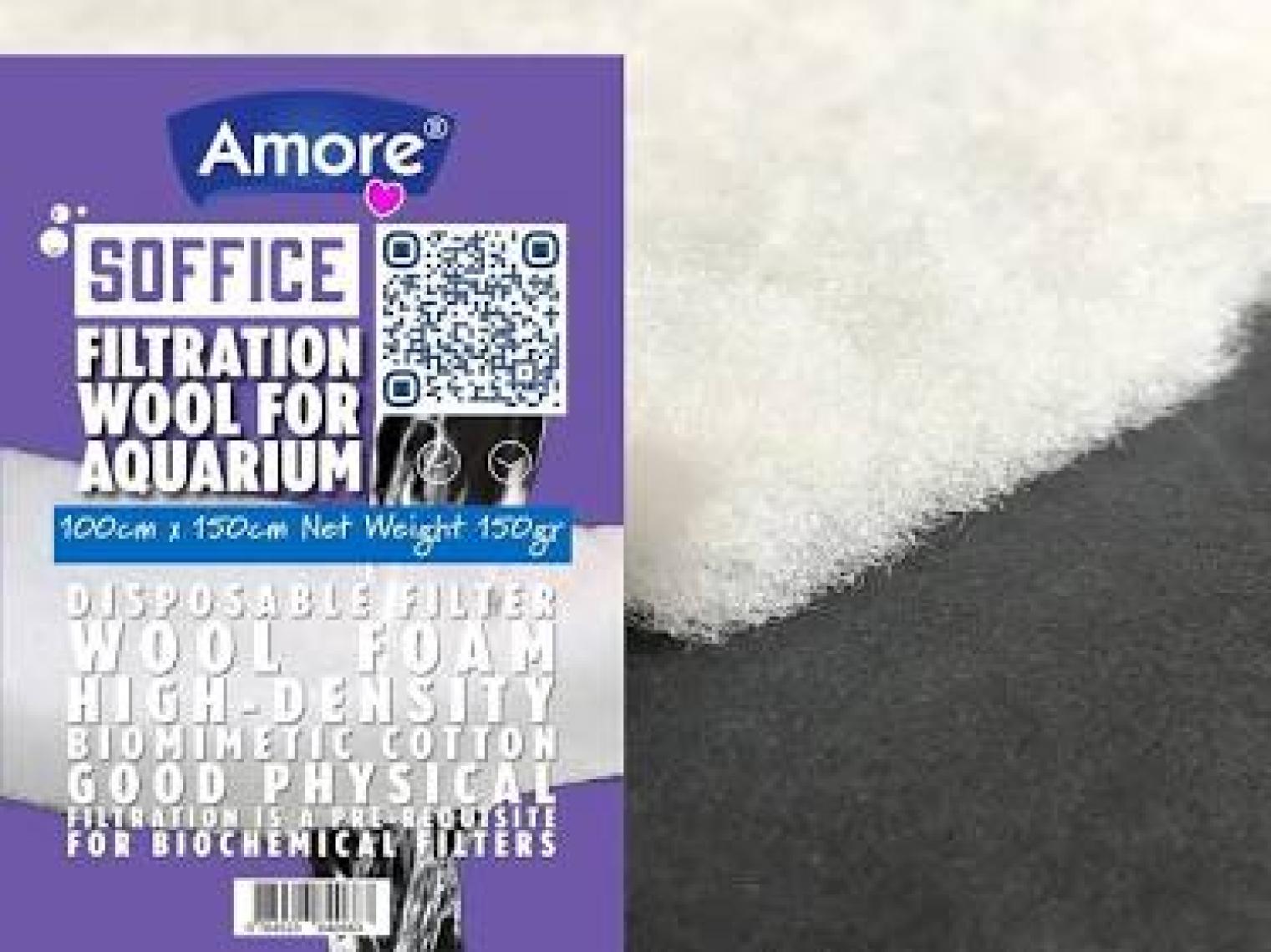 Amore Akvaryum 150GR Silikonsuz Filtre Elyafı 100 x 150 cm Soffice