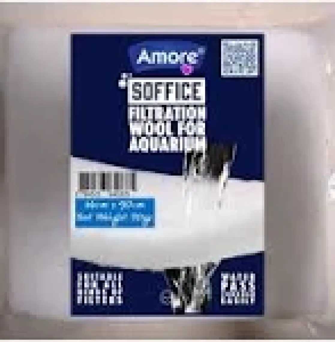 Amore Akvaryum 70GR Silikonsuz Filtre Elyafı 66CM x 90CM Soffice