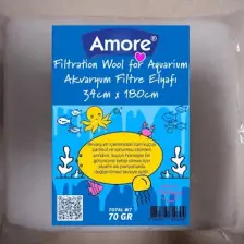 Amore Akvaryum 70 gr Silikonsuz Filtre Elyafı 34cm x 180cm Soffice