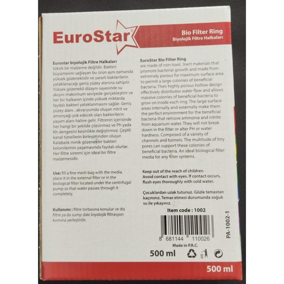 Eurostar Bio Glass Ring Seramik 500Ml