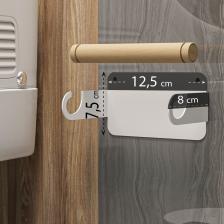 Lamizon Ahşap Paslanmaz Çelik Modern Tuvalet Kağıdı Askısı Wc Rulo Kağıt Düzenleyici