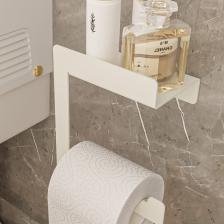 Paslanmaz Çelik Wc Kağıtlık Tuvalet Kağıdı Askısı Beyaz
