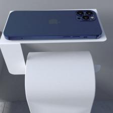Risingmaber Metal Beyaz Telefon Raflı Tuvalet Kağıtlık, Wc Kağıtlık