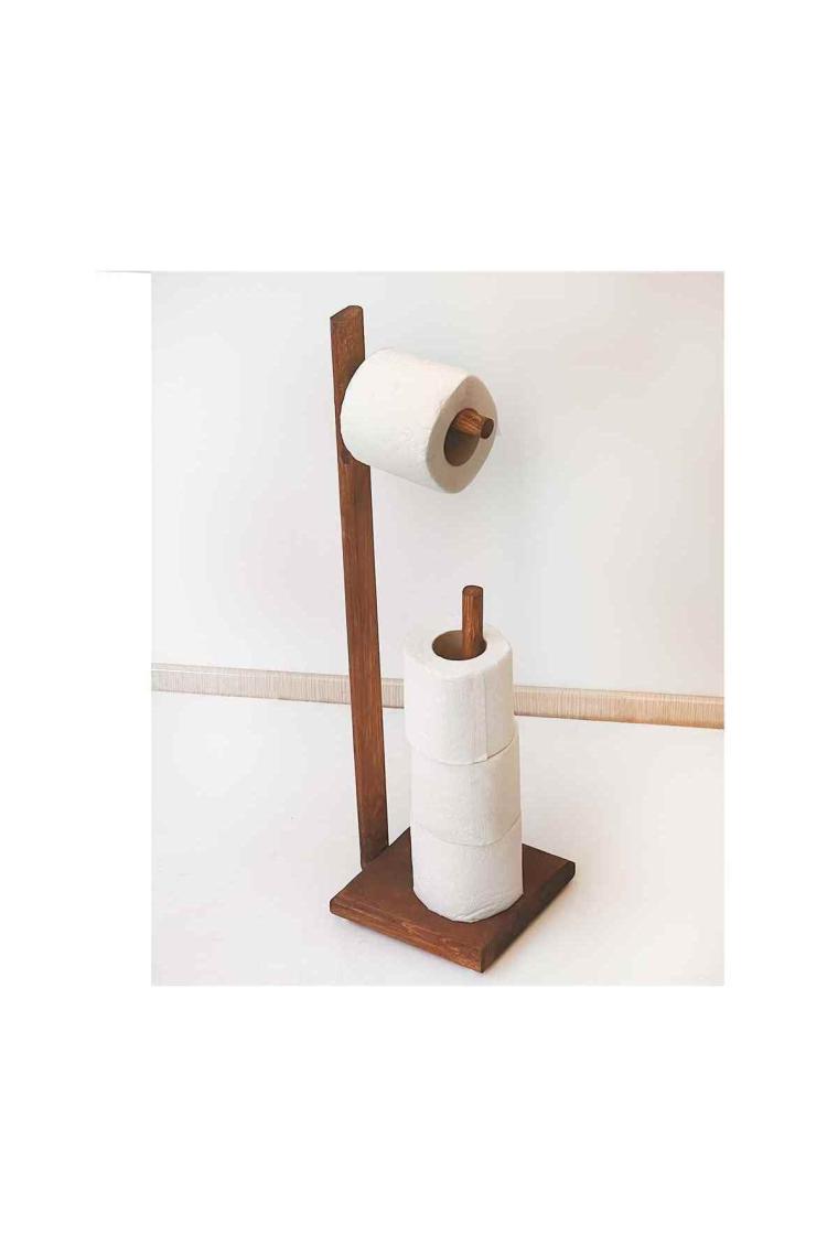 Wc Kağıtlık Tuvalet Kağıtlığı Ahşap Banyo 3025