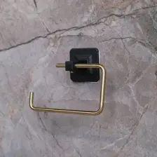 Yapışkanlı Siyah Kapaklı Kare Açık Tuvalet Kağıtlığı Wc Kağıtlık Tuvalet Kağıdı Askısı
