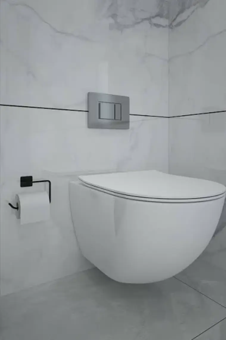Alper Banyo Jasmin Kare Yapışkanlı Siyah Açık Tuvalet Kağıtlığı Wc Kağıtlık Tuvalet Kağıdı Askısı