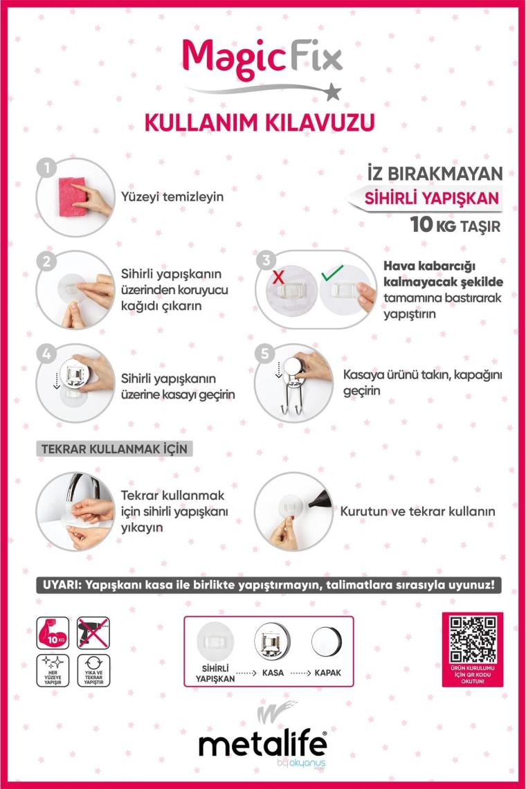 Ahşap Desenli Magic Fix Sihirli Yapışkan Siyah Lux Wc Kağıtlık Mgs-708w