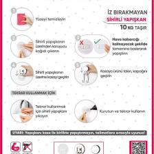 Ahşap Desenli Magic Fix Sihirli Yapışkan Siyah Lux Wc Kağıtlık Mgs-708w