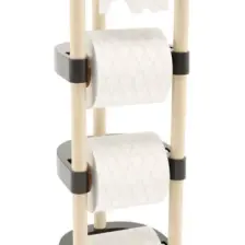 Seowood Ahşap Wc Tuvalet Kağıtlığı 4 Kat - Rulo Stoklu