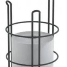 Tekno-tel AYAKLI YEDEKLİ WC TUVALET KAĞITLIK MAT SİYAH MG093