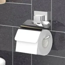 Tekno-tel EASYFIX YAPIŞKANLI KAPAKLI TUVALET KAĞITLIK KROM EF238