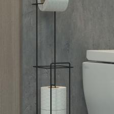 Zabata Tuvalet Kağıtlığı Wc Kağıtlık Yedekli Metal Tuvalet Kağıdı Standı Tutacağı Askısı