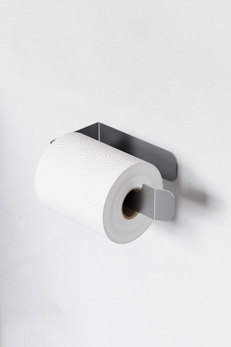 Zift Unique Paslanmaz Çelik Tuvalet Kağıdı Askısı , Yapışkanlı Wc Kağıdı Standı , Tuvalet Kağıtlık