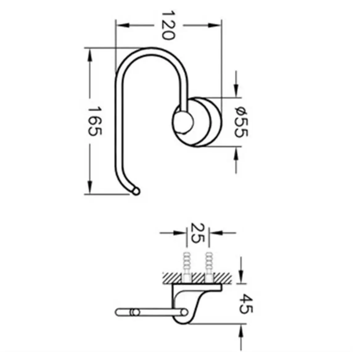 VitrA Marin A44946 Kapaksız Tuvalet Kağıtlığı Krom